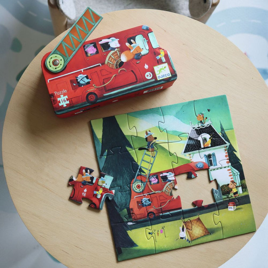 Djeco Silhouette Puzzle - The Fire Truck DJ07269