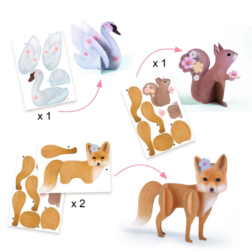 Djeco Fluffy Box - Multi Activity Art Box DJ09329