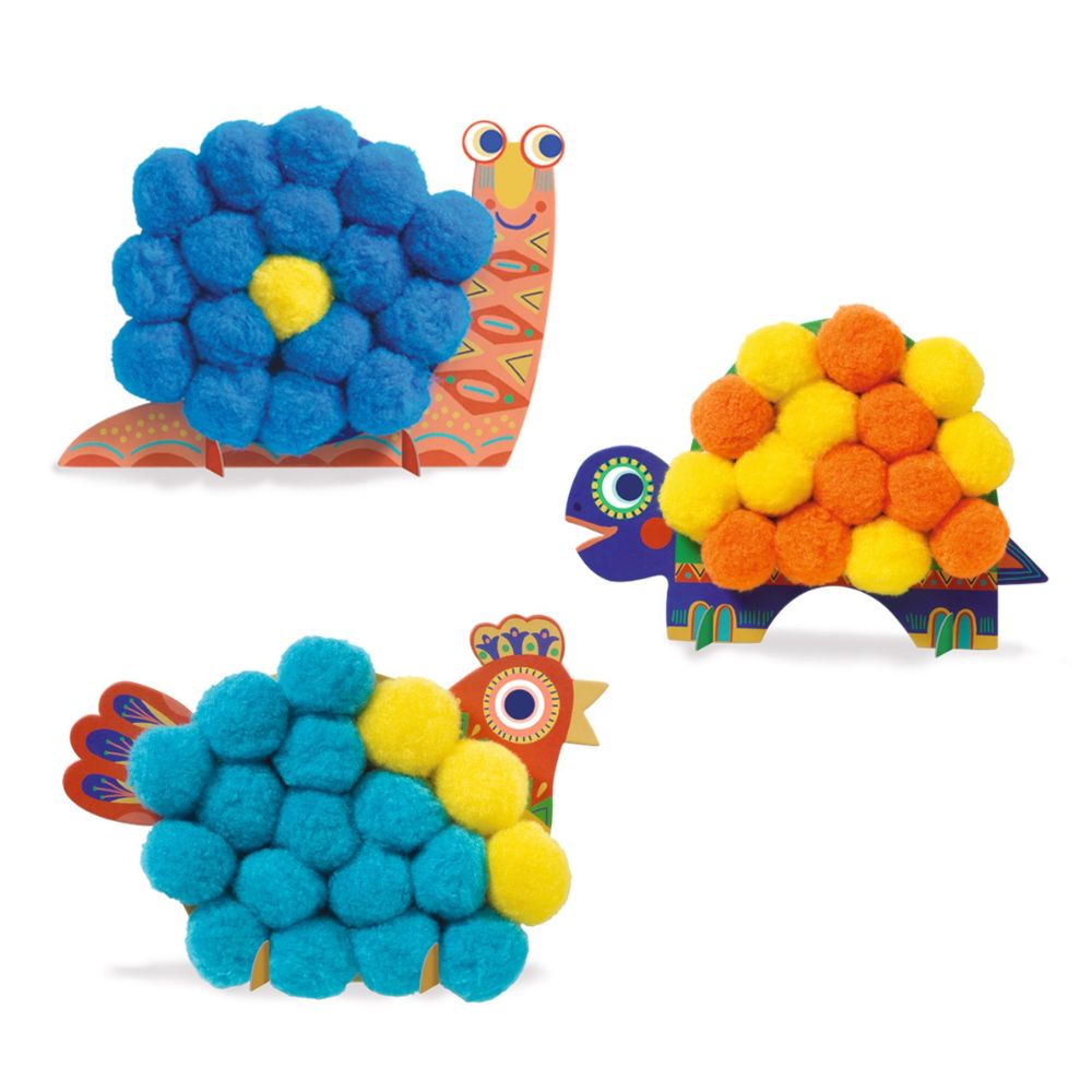 Djeco Collages - Fluffy Animals