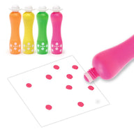 Djeco Foam Markers - Large Dot Markers, Neon DJ09059