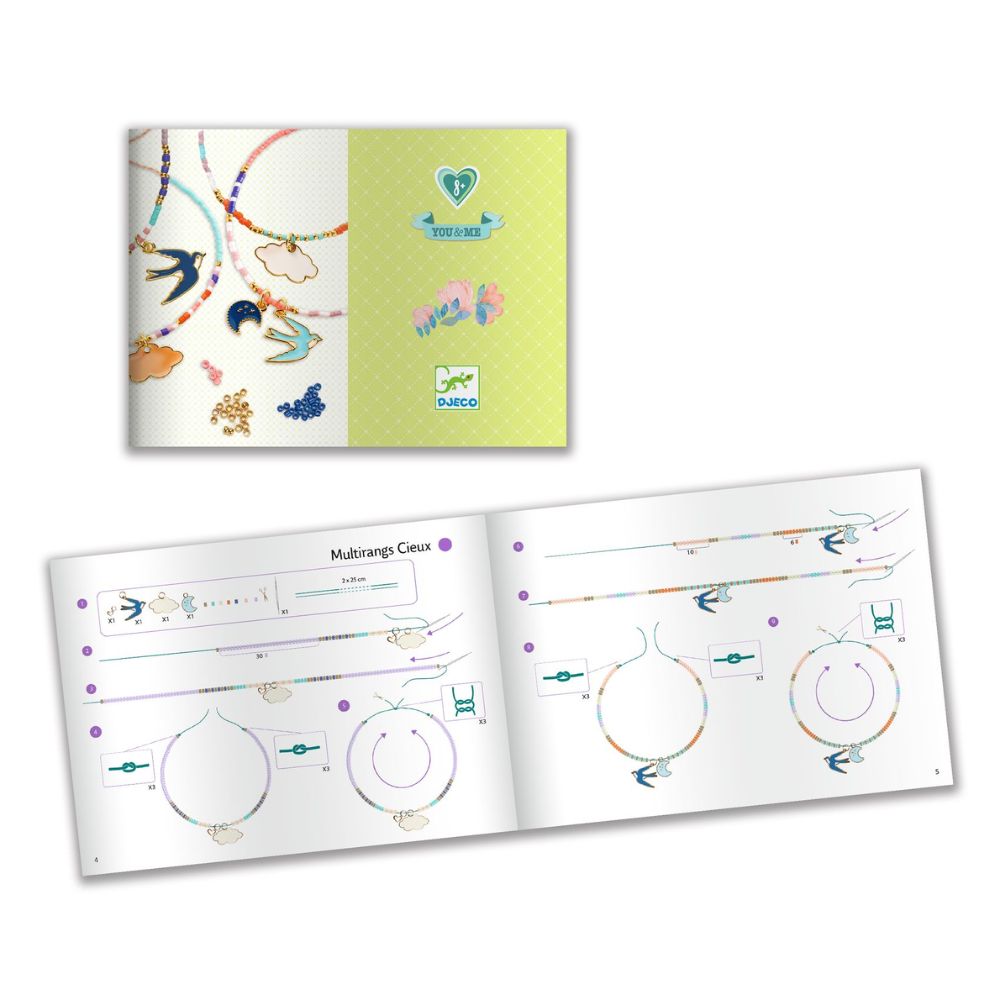 Djeco Friendship Bracelets Kit - You &amp; Me - Sky Multi-Wrap DJ00016