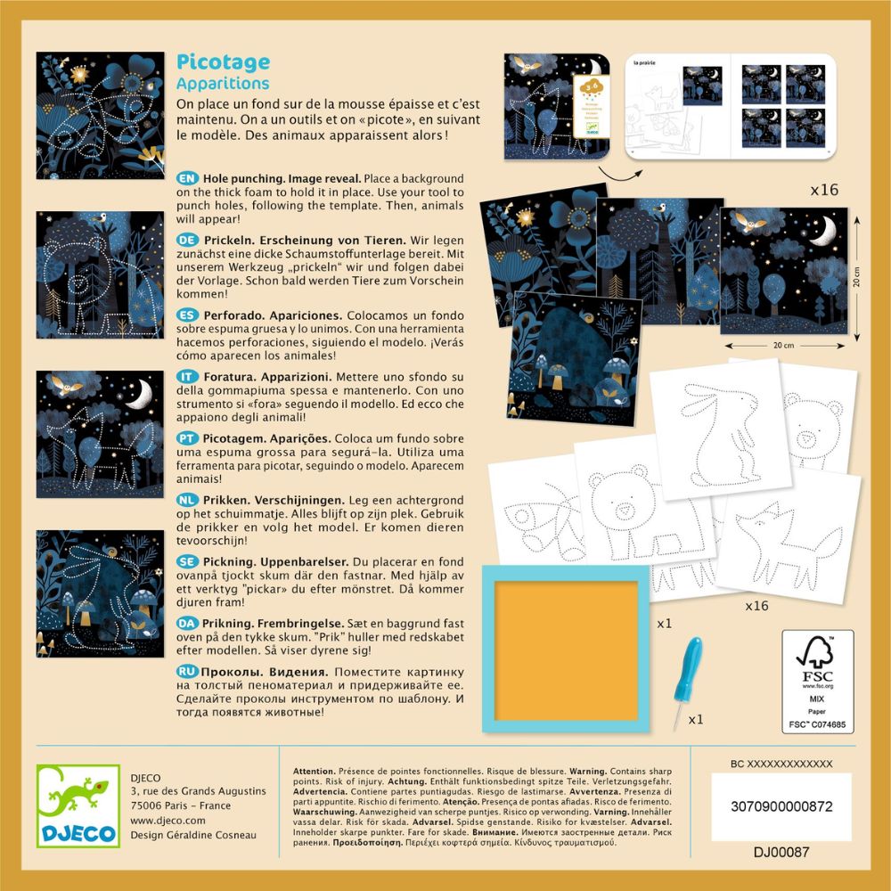 Djeco Paper Piercing Craft - Image Reveal
