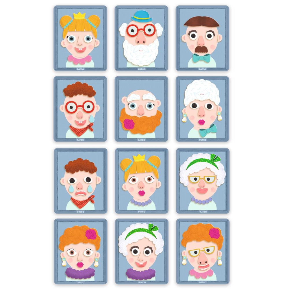 Djeco Inzebox Portraits - Magnetic Games DJ03072