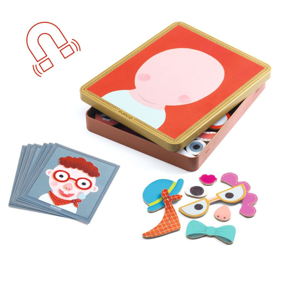 Djeco Inzebox Portraits - Magnetic Games DJ03072