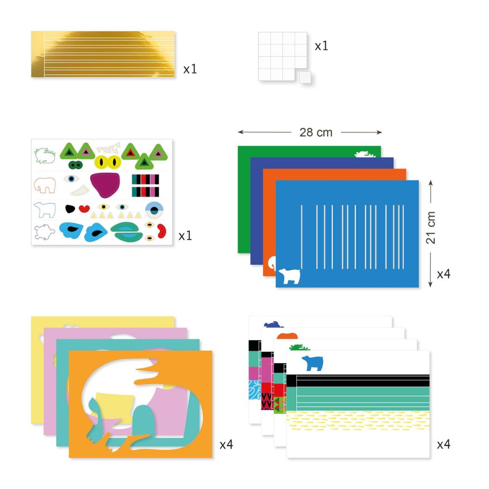 Djeco Create with Paper - In front, behind, in front