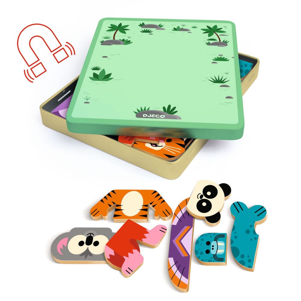 Djeco Inzebox Mix'n'match - Magnetic Games Gifts for 2 Year Olds