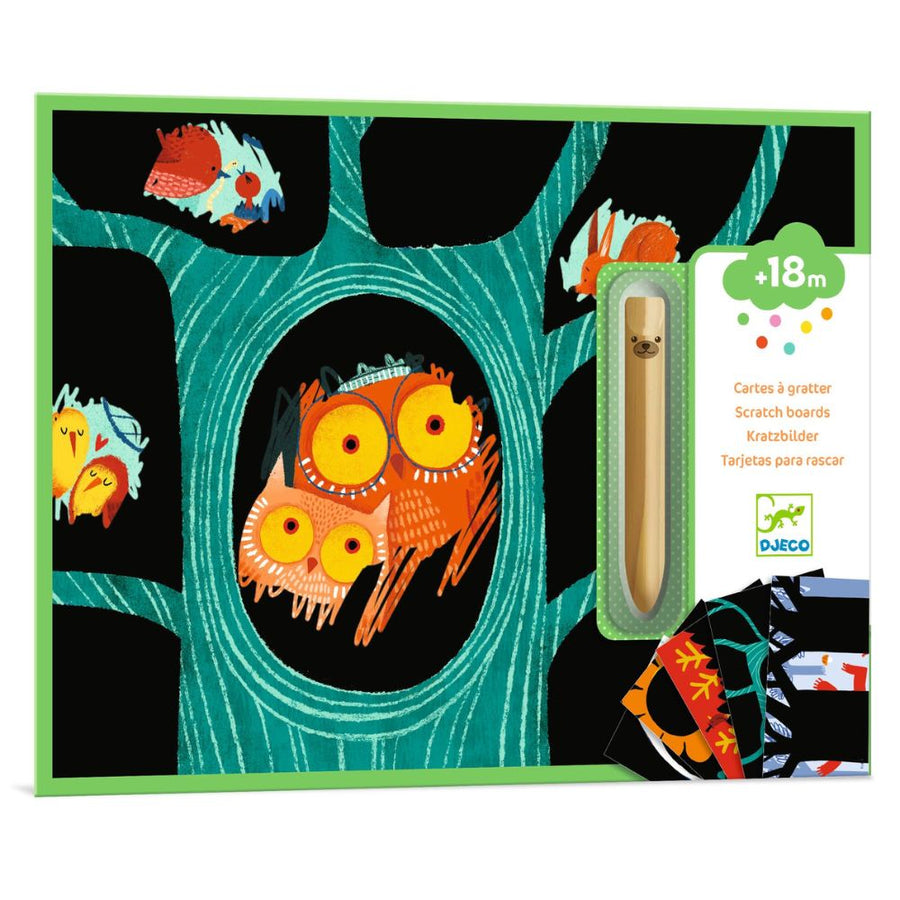 Toddler scratch art