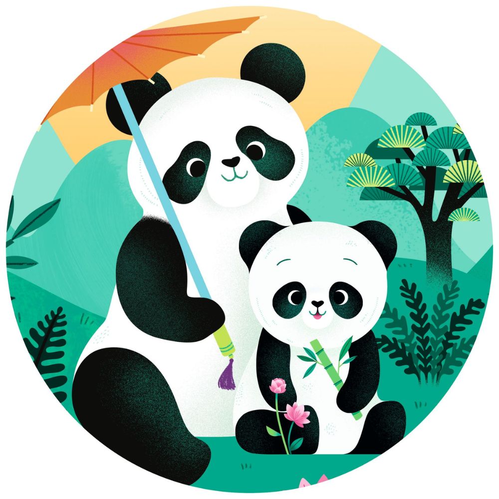 Djeco Silhouette Puzzle - Leo the Panda 24 pieces DJ07282