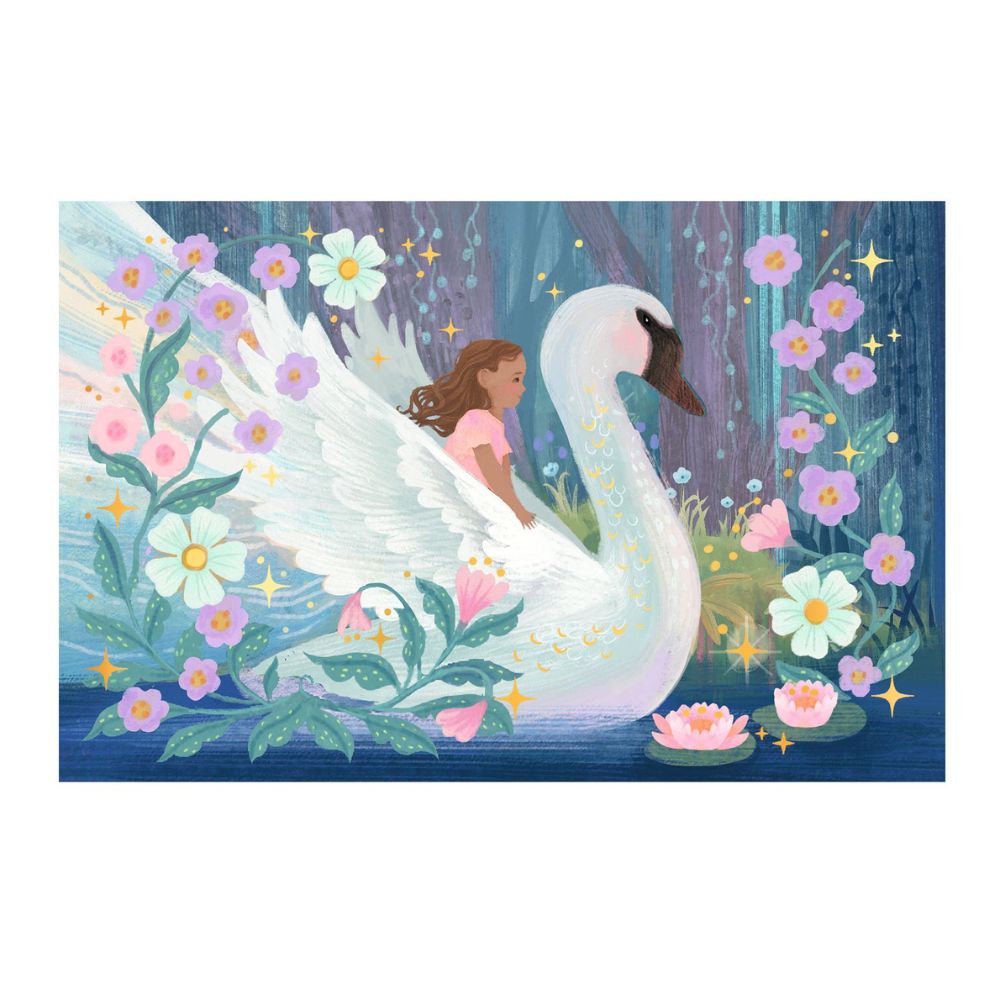 Djeco Lovely Paper - 8 Invitations & Stickers - Fantasy Creatures DD03494