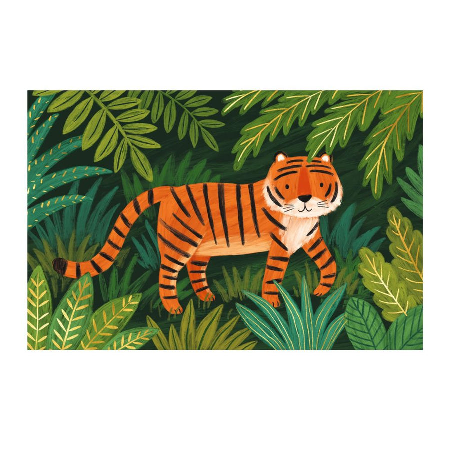 Djeco Lovely Paper - 8 Invitations and Stickers - Jungle Animals DD03491