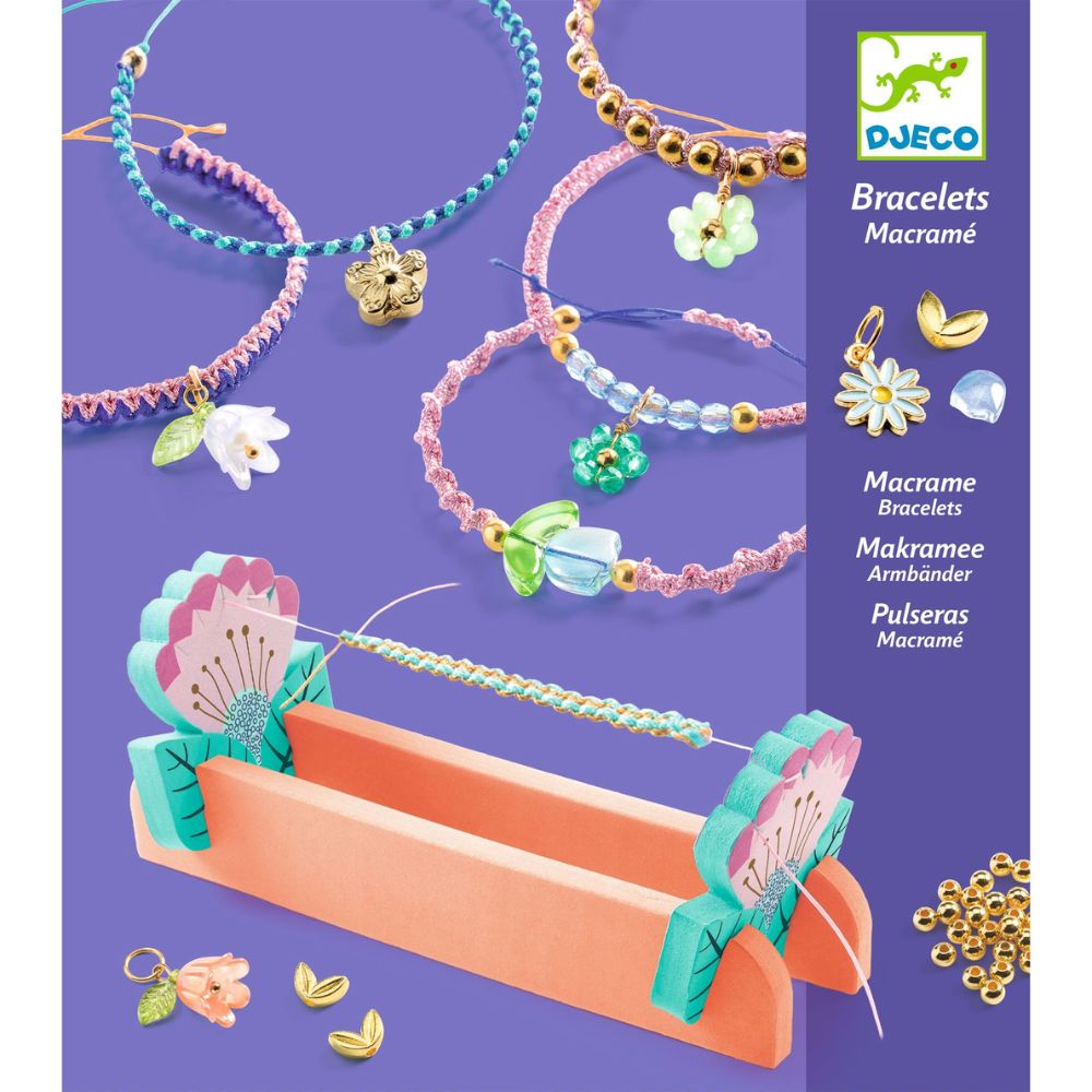Djeco Macrame Bracelets to Make - Blue DJ00036