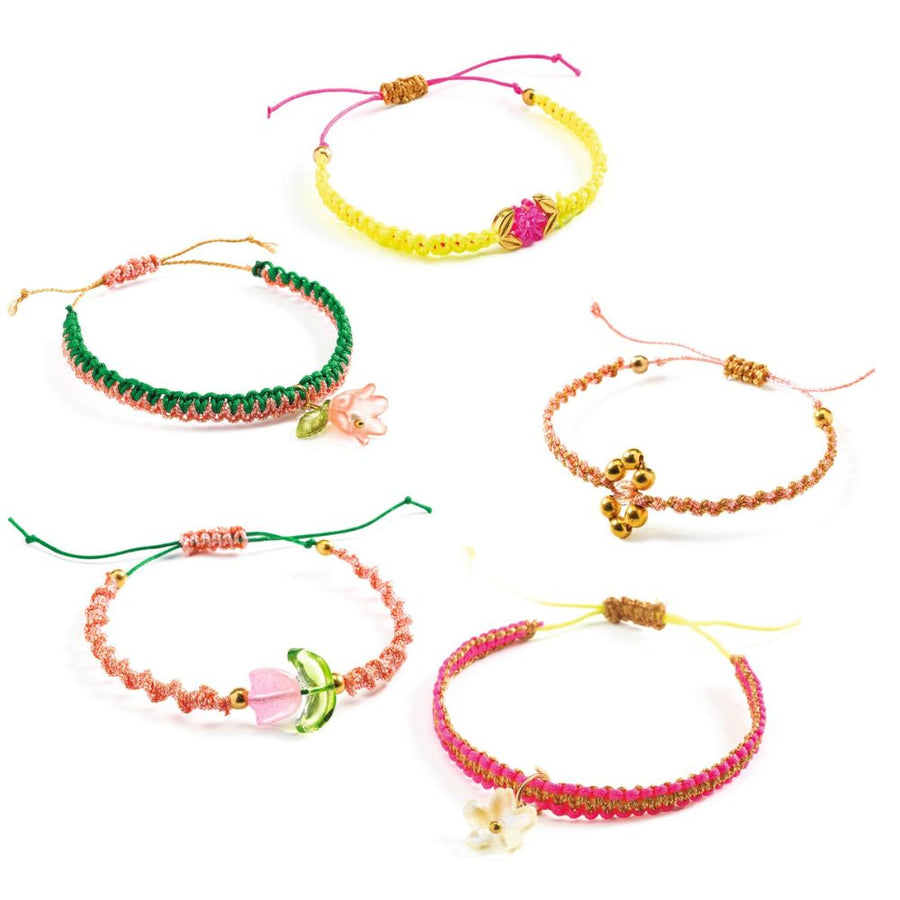 Djeco Macrame Bracelets to Make - Pink DJ00035
