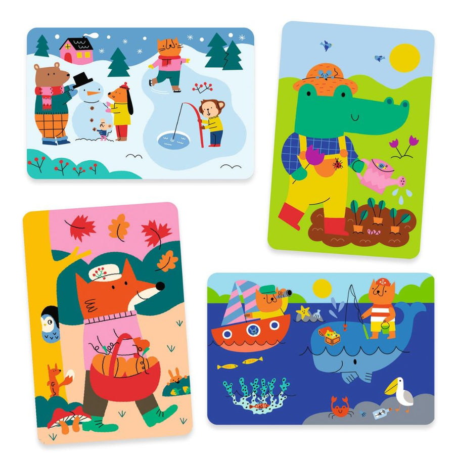 Djeco Magic Colouring with Water - 4 Seasons