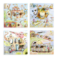 Djeco Little Doors Colouring Sheets - Malo's Trip