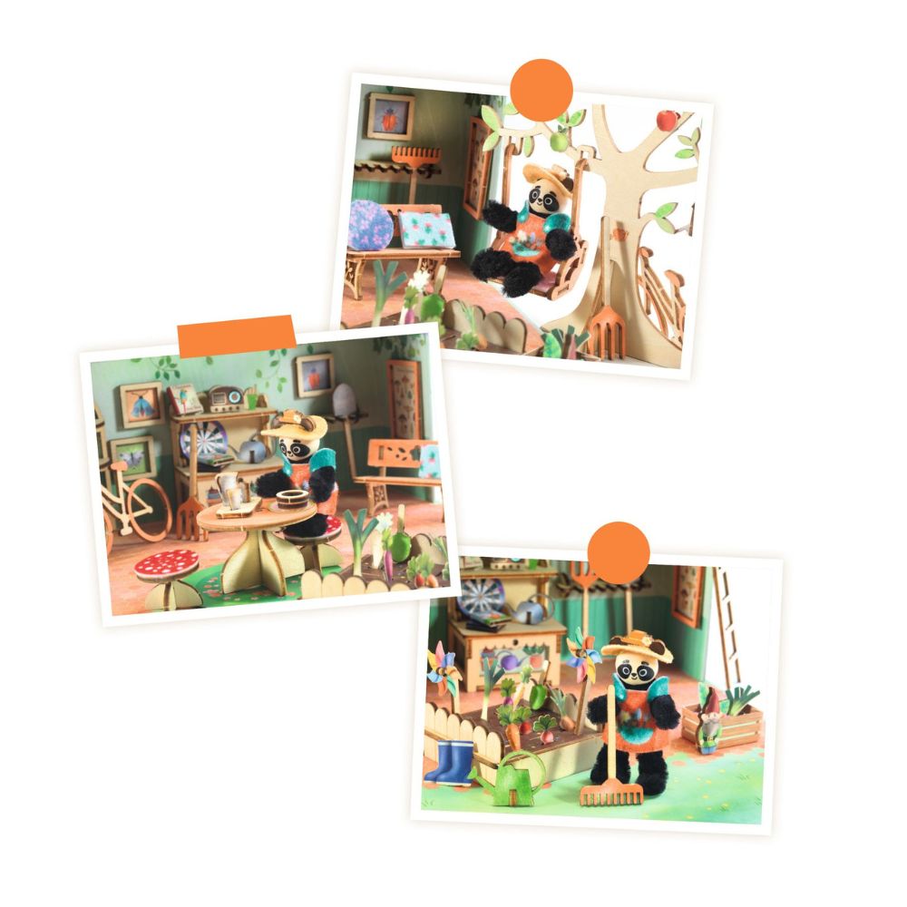 Djeco Mi House - Olive, Make Your Own Mini House with Figurines 1000 x 1000