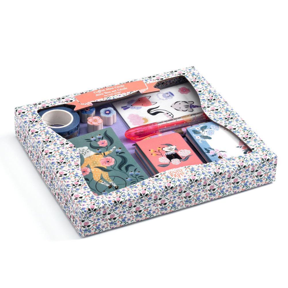 Djeco Lovely Paper - Mini Cecile Box - Children's Stationery Set DD03676