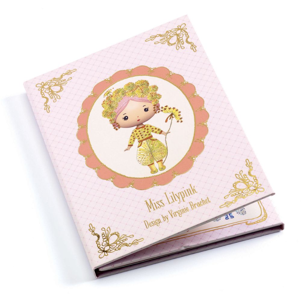 Djeco Tinyly - Miss Lilypink - Removable Stickers DJ06980