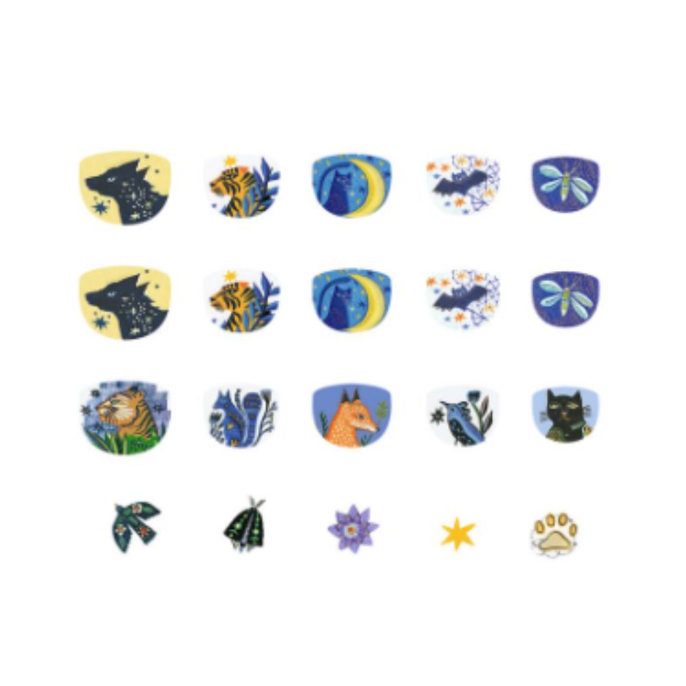 Djeco Nail Stickers - Moonlight Reflections