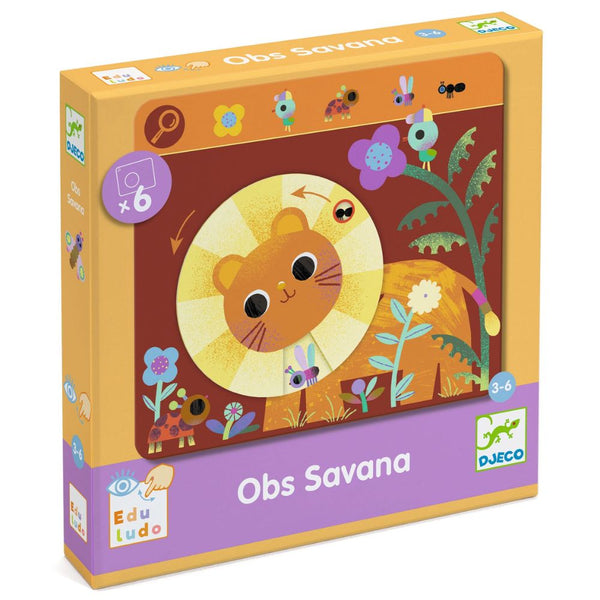 Djeco Eduludo - Obs Savana A Seek and Find Toddler Game - Crafts4Kids
