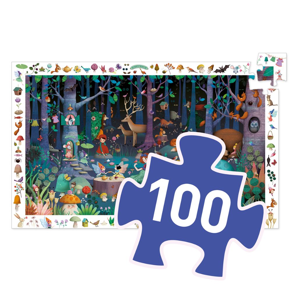 Djeco Observation Puzzle Enchanted Forest;DJ07504