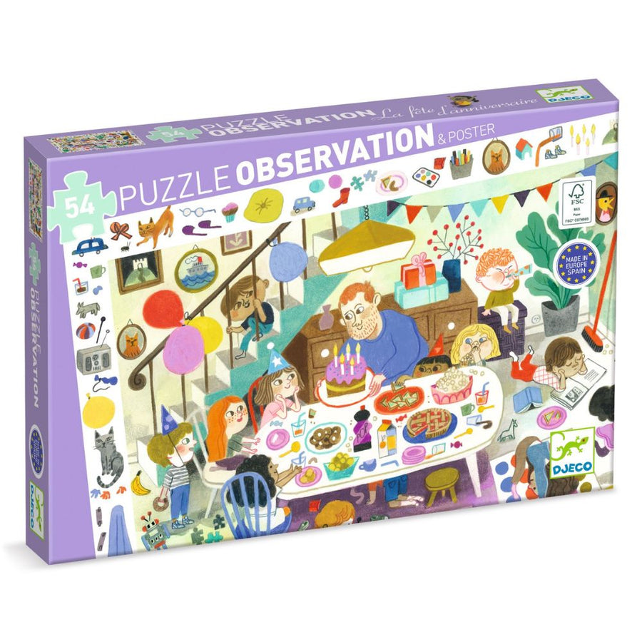 Djeco Observation Puzzle - The Birthday Party