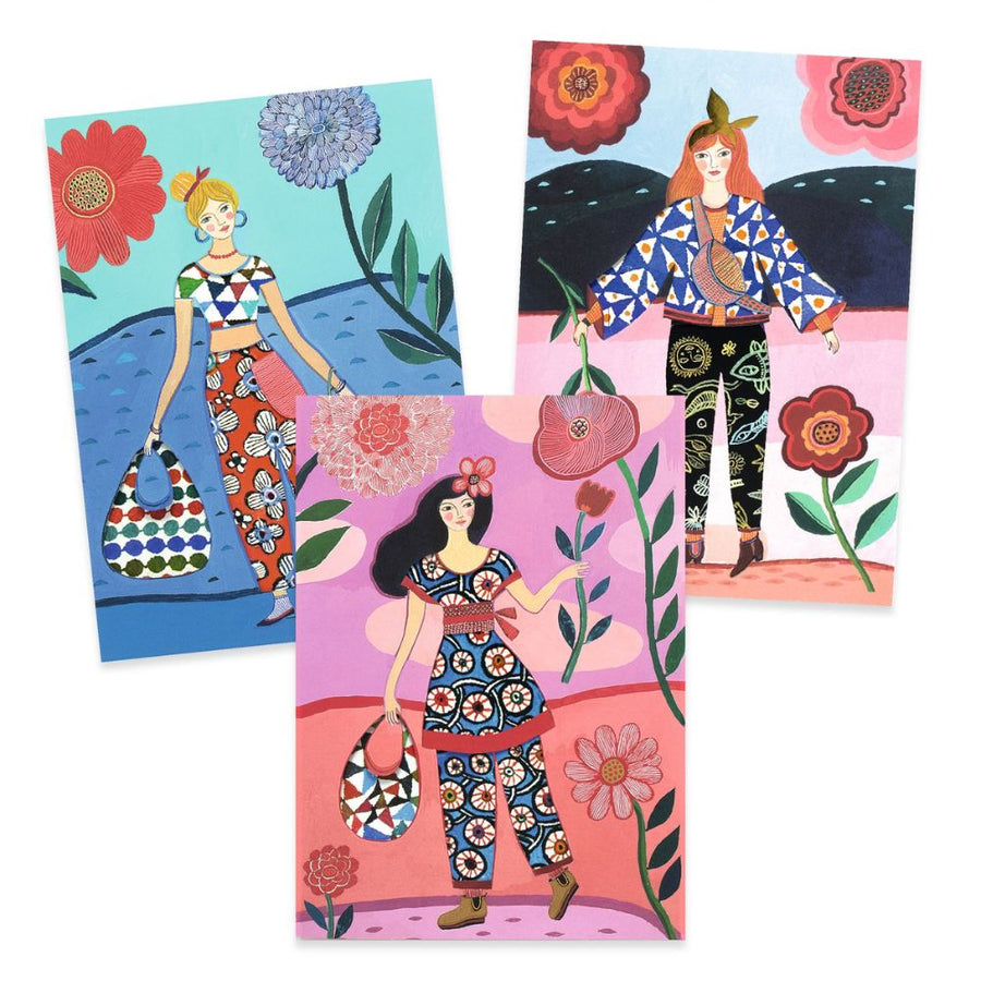 Djeco Patterned Collages - Wax Trend DJ09307