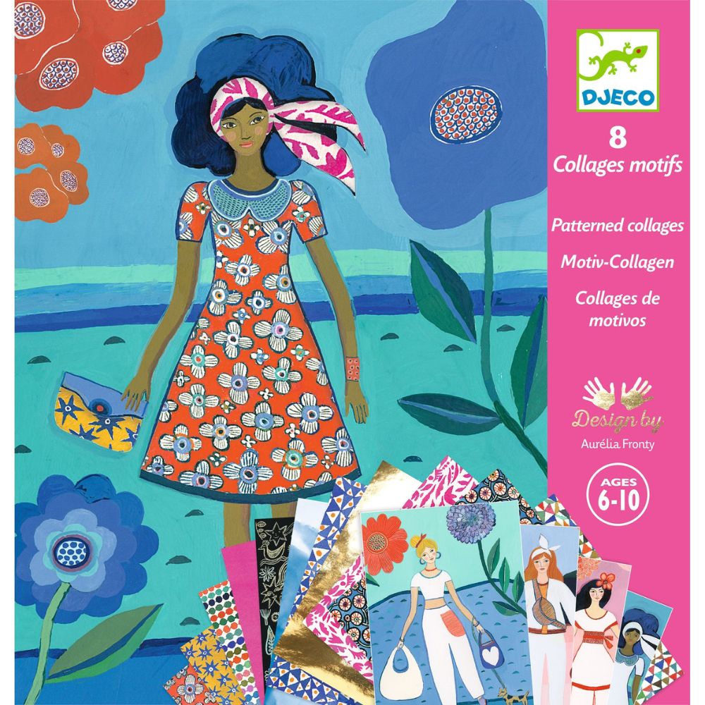 Djeco Patterned Collages - Wax Trend DJ09307