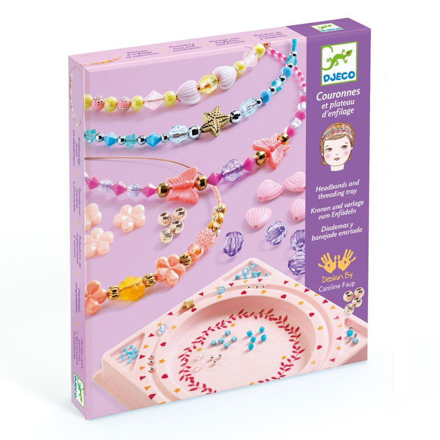 Djeco Headbands and Threading Tray - Precious
