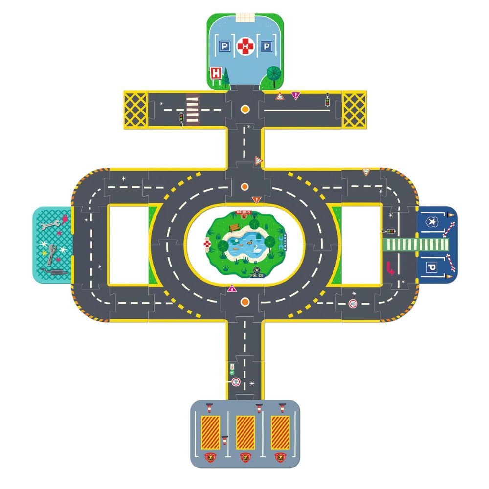 Djeco Puzzl'Up Giant City - 33 pcs Floor Puzzle DJ05499