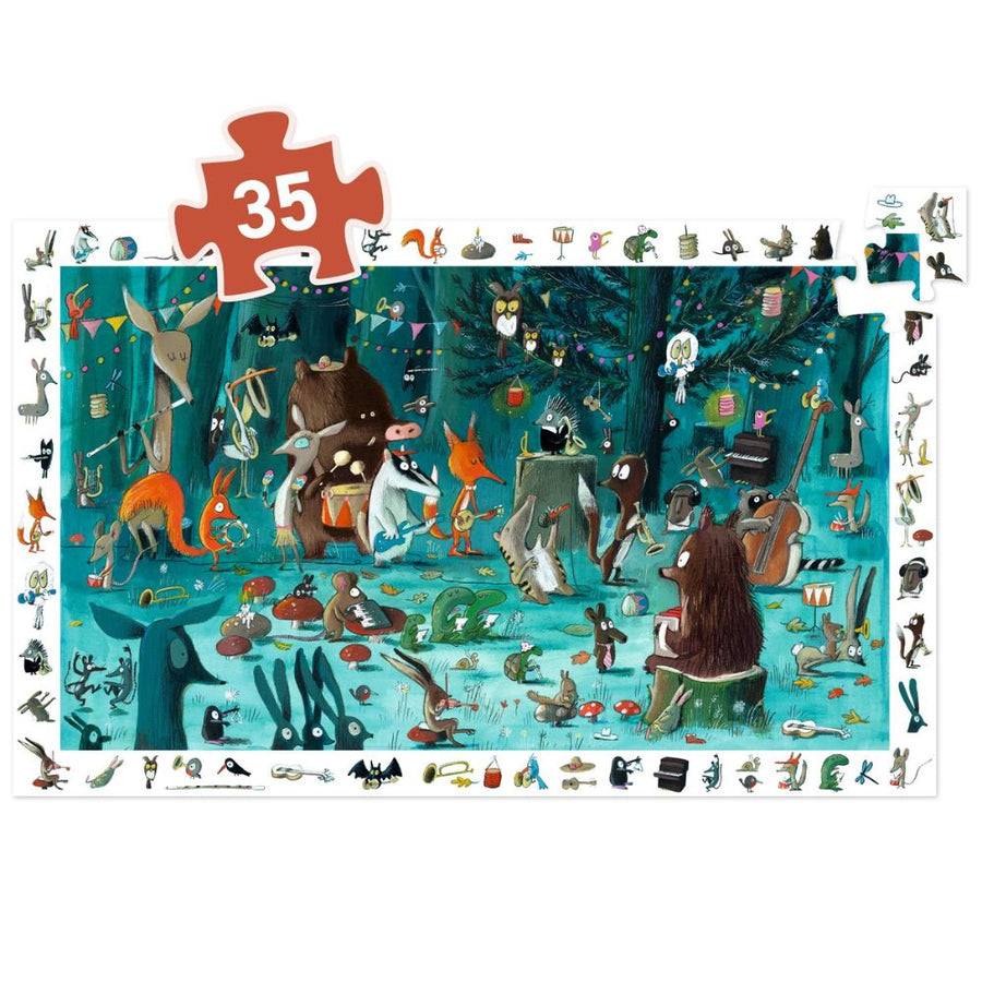 Djeco Observation Puzzle 35 pcs - The Orchestra
