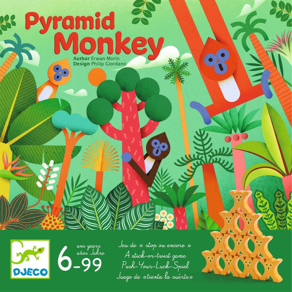 Djeco Strategy Games - Pyramid Monkey DJ00824