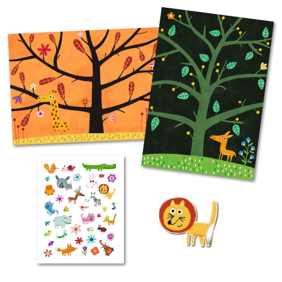 Kids Stickers | Djeco Repositionable Stickers DJ09948