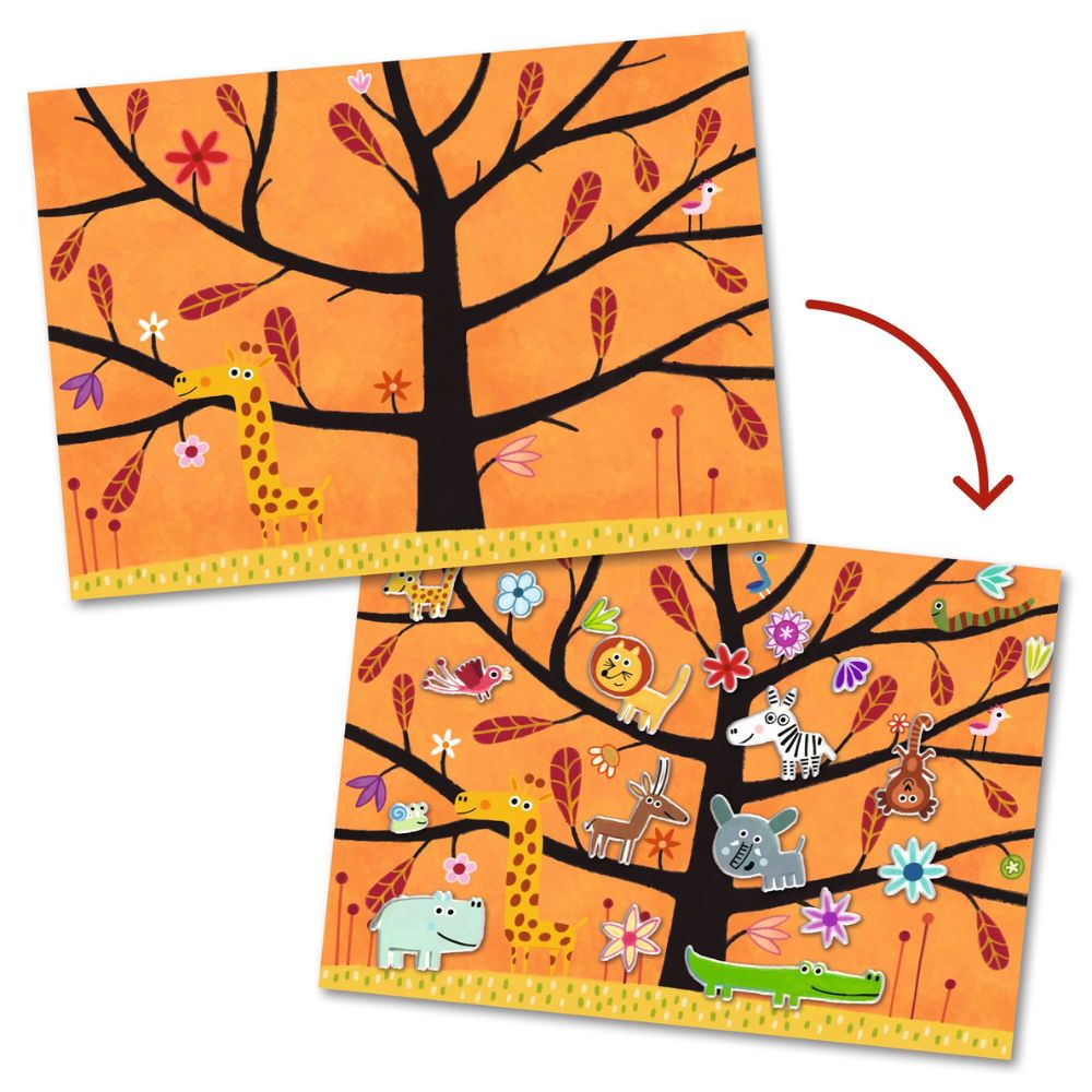 Craft Gifts For Kids | Djeco Repositionable Stickers DJ09948