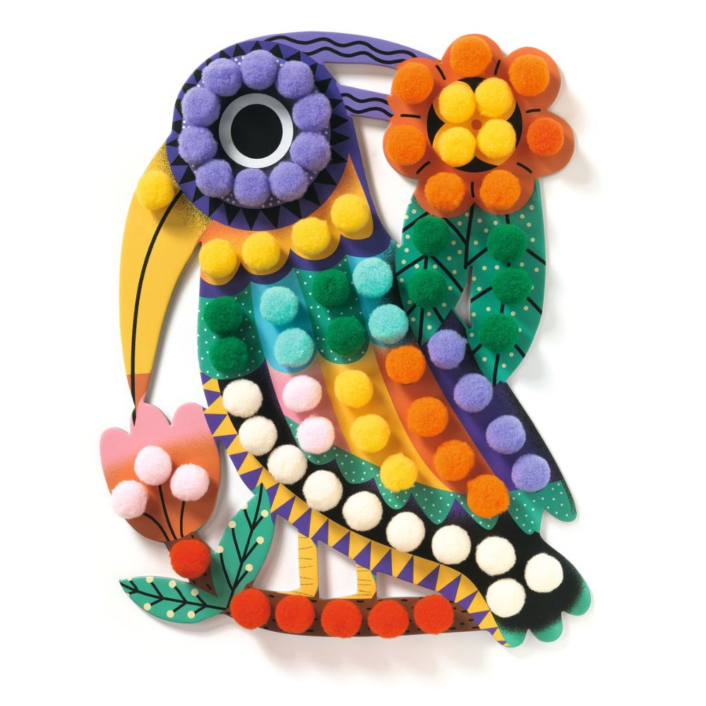 Djeco Kids Collages - Shapes & Bobbles To Stick