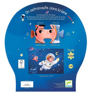 Djeco Silhouette Puzzle - Astronaut On The Moon DJ07301