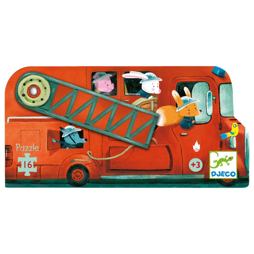 Djeco Silhouette Puzzle - The Fire Truck DJ07269