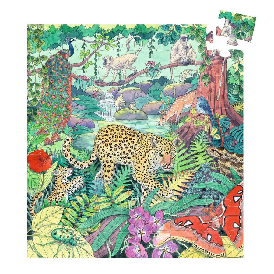 Djeco Silhouette Puzzles - Indian Jungle - 54 pcs DJ07293