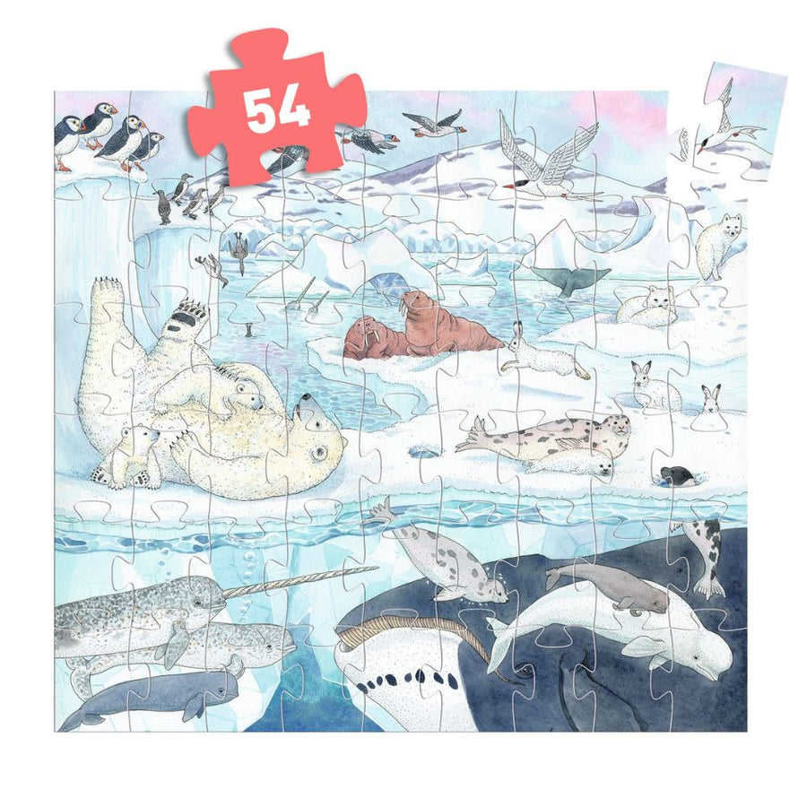 Djeco Silhouette Puzzles - Polar Softness - 54 pcs DJ07294
