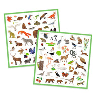 Djeco Stickers - Fauna, 160 stickers