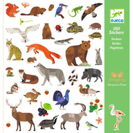 Djeco Stickers - Fauna, 160 stickers