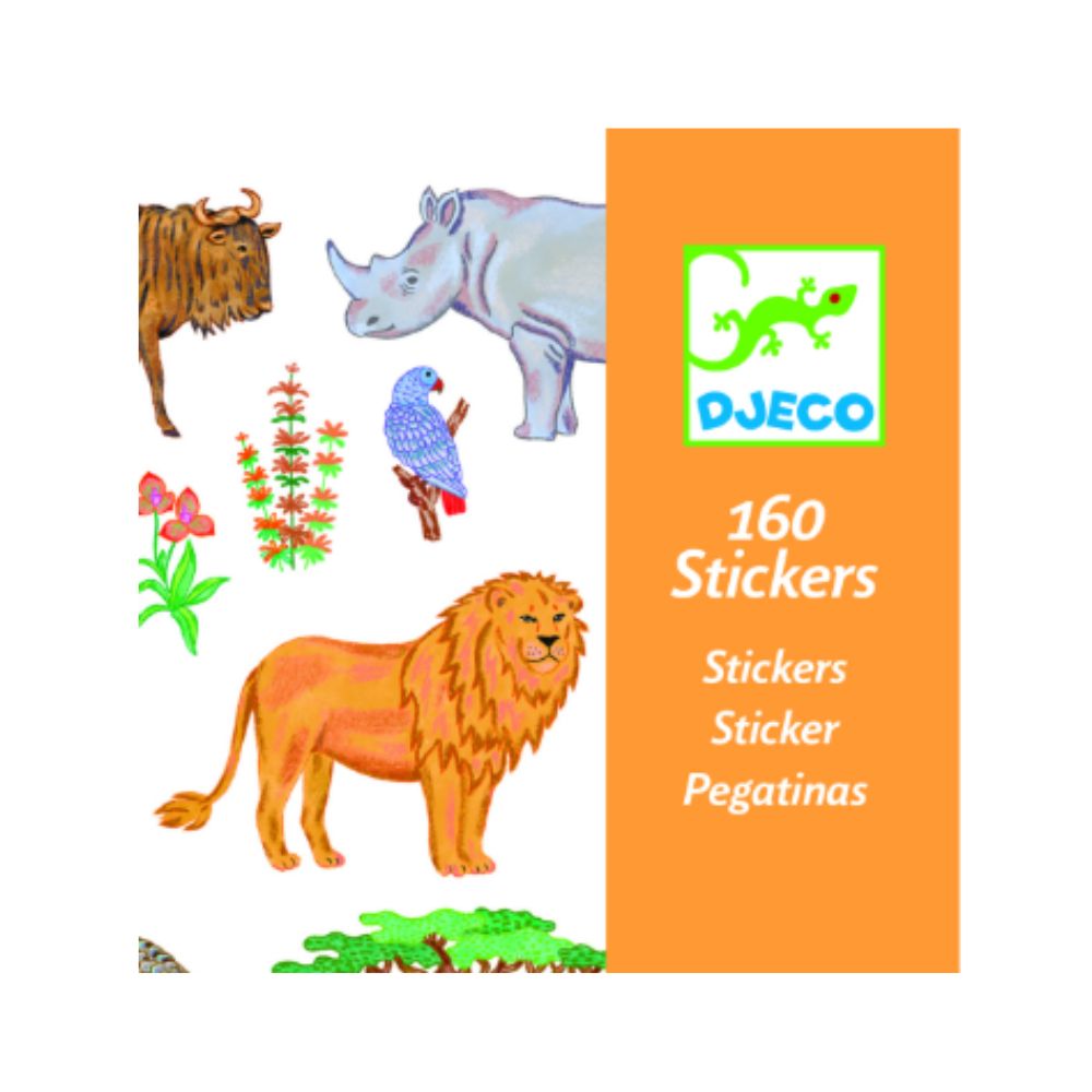 Djeco Stickers - Kenya, 160 stickers