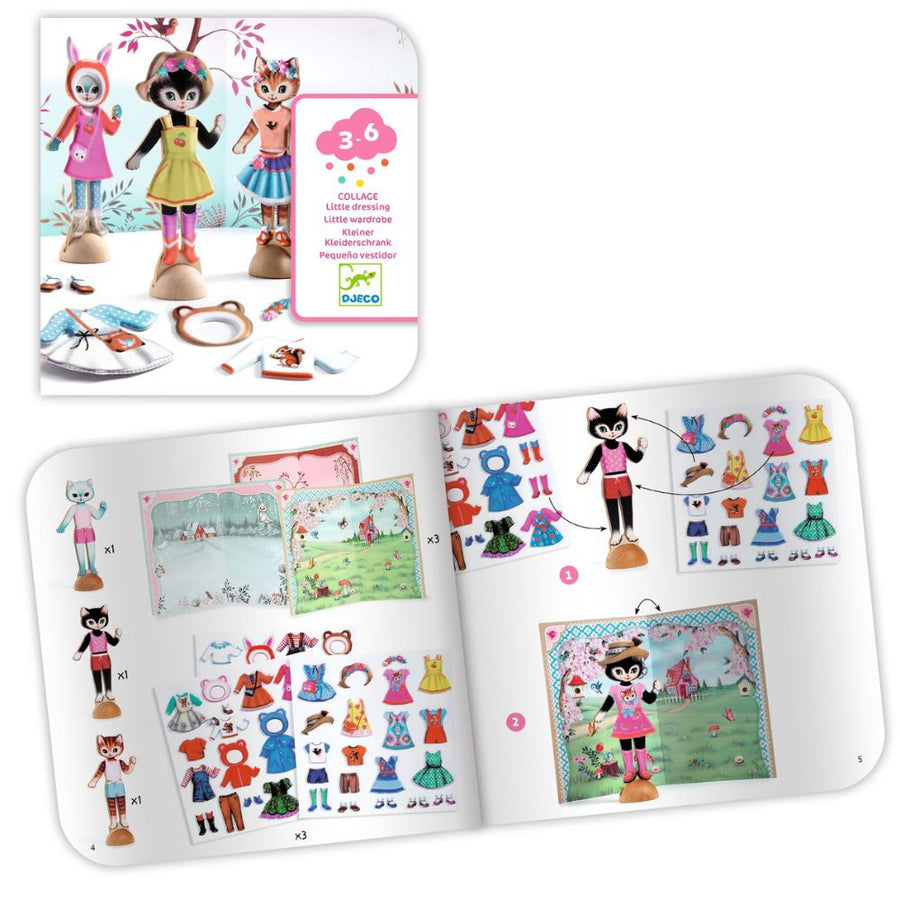 Djeco Little Wardrobe - A Collage Activity for ages 3+