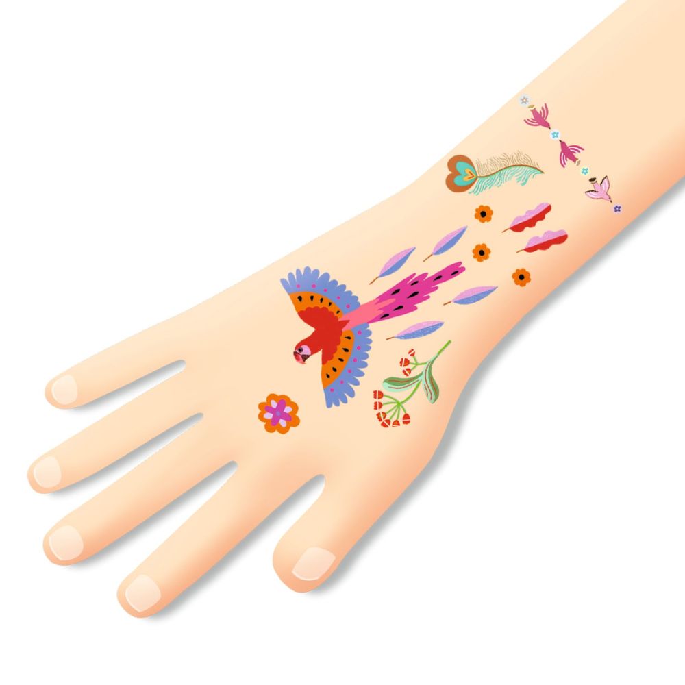 Djeco Tattoos - Bright Birds