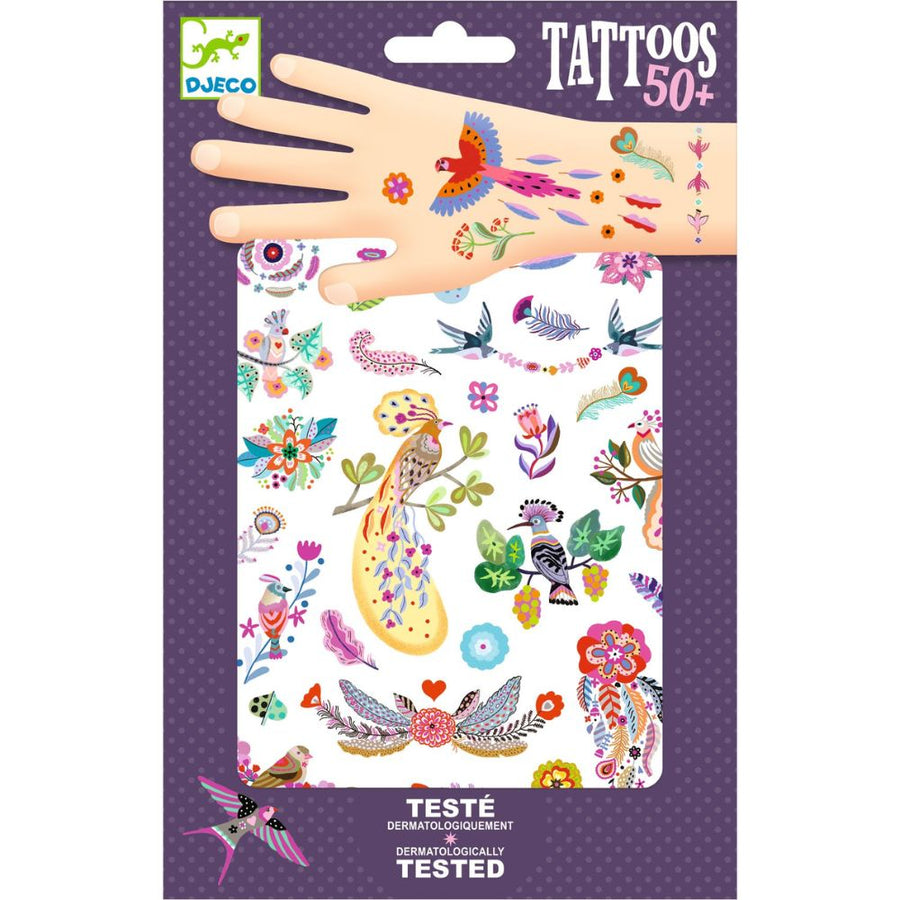 Djeco Tattoos - Bright Birds