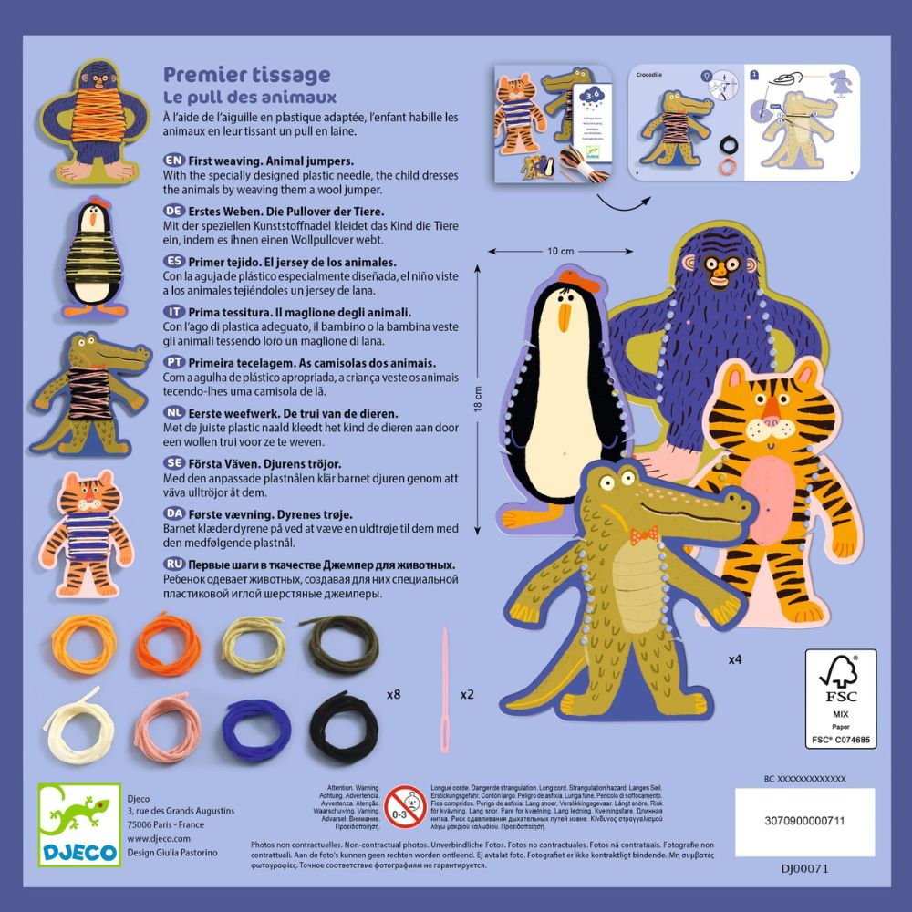 Djeco Threading - Animal Sweaters DJ00071