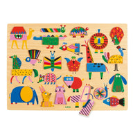 Djeco Wooden Puzzles - Puzzlo Geo DJ01836