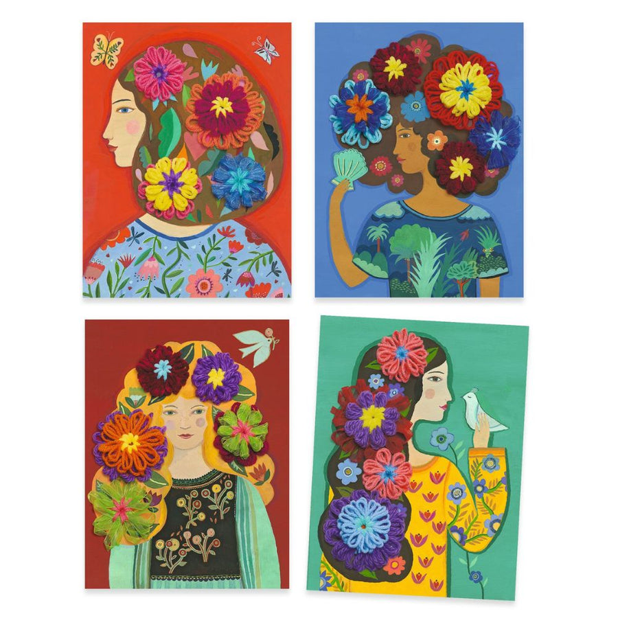 Djeco Workshops - Flower Weaving A Hemisphere in your hair DJ09354