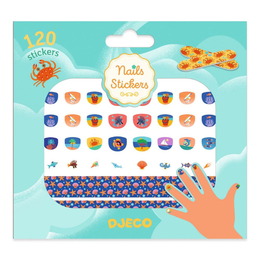 Djeco Nail Stickers - Mediterranean