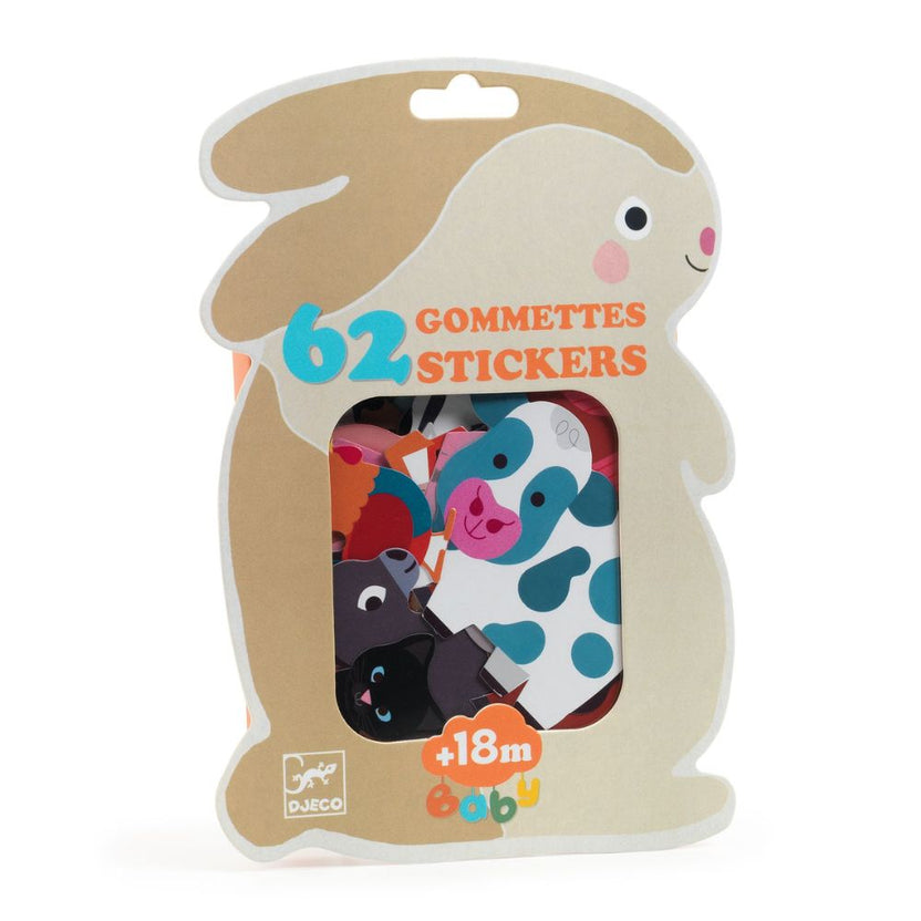 Djeco Stamps for Little Ones - Farm Animals - 18 months+ main image 1