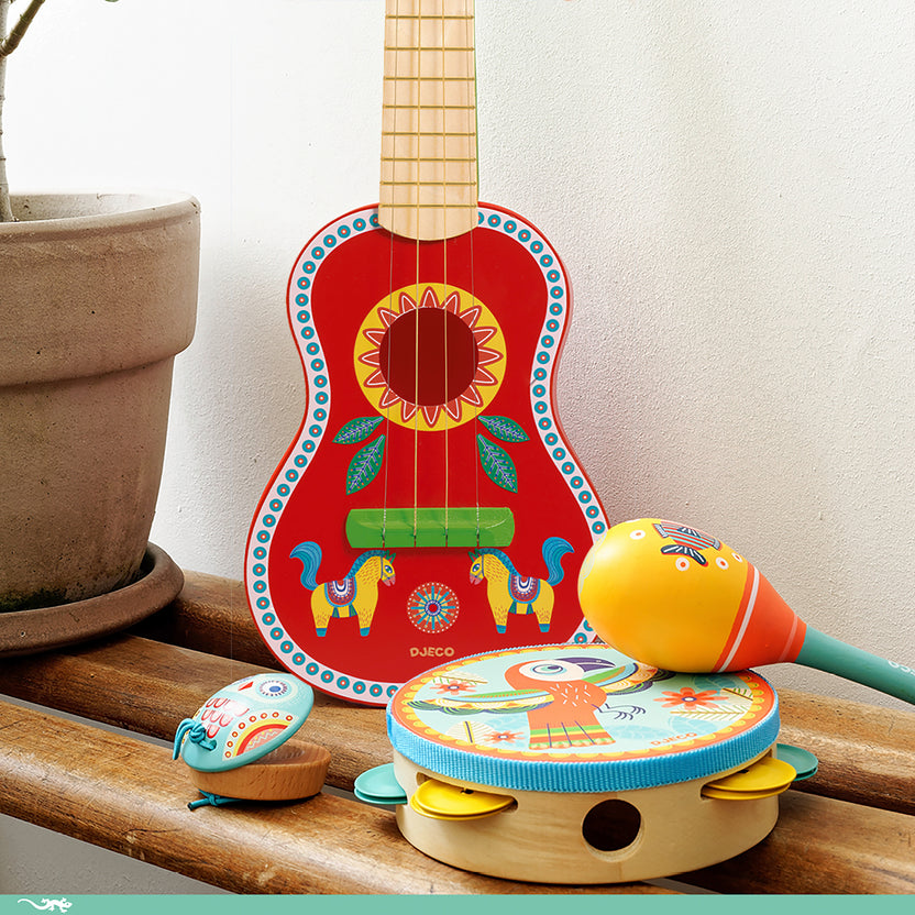 Djeco Animambo Maracas Jaguar - Giocattolo Musicale Per Bambini, Design Colorato - Foto 8